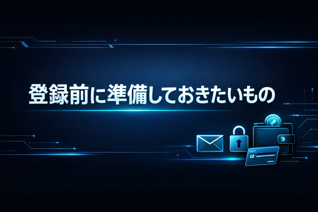 登録前に準備しておきたいもの